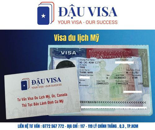 ảnh visa du lịch mỹ khách hàng đậu visa